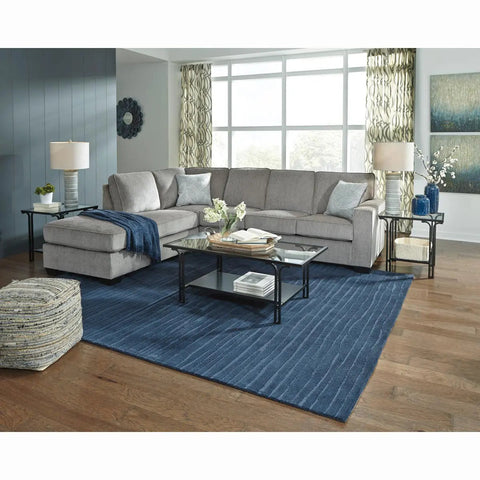 Ashley Altari 2 Piece RFH Chaise Sectional in Alloy | Mai Furniture