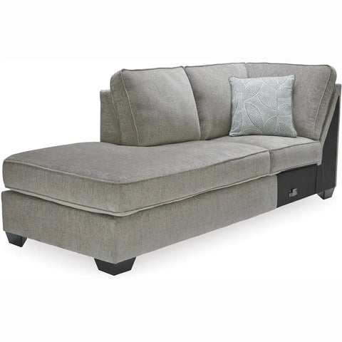 Ashley Altari 2 Piece RFH Chaise Sectional in Alloy | Mai Furniture