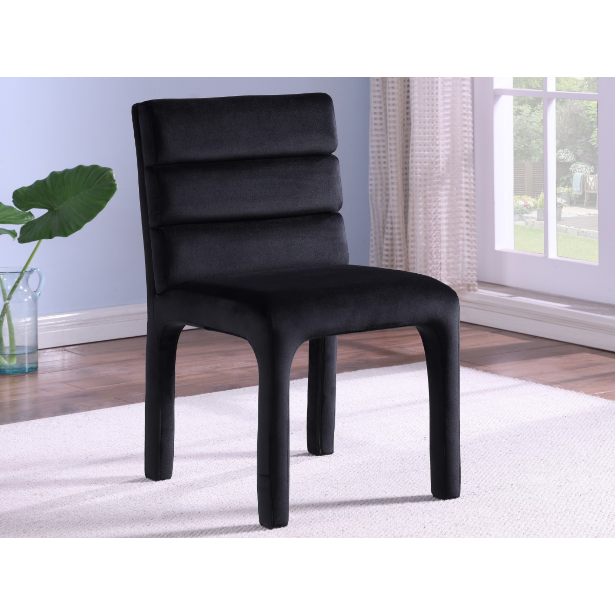 891111- Dining  Chair, Set Of 2 in Black