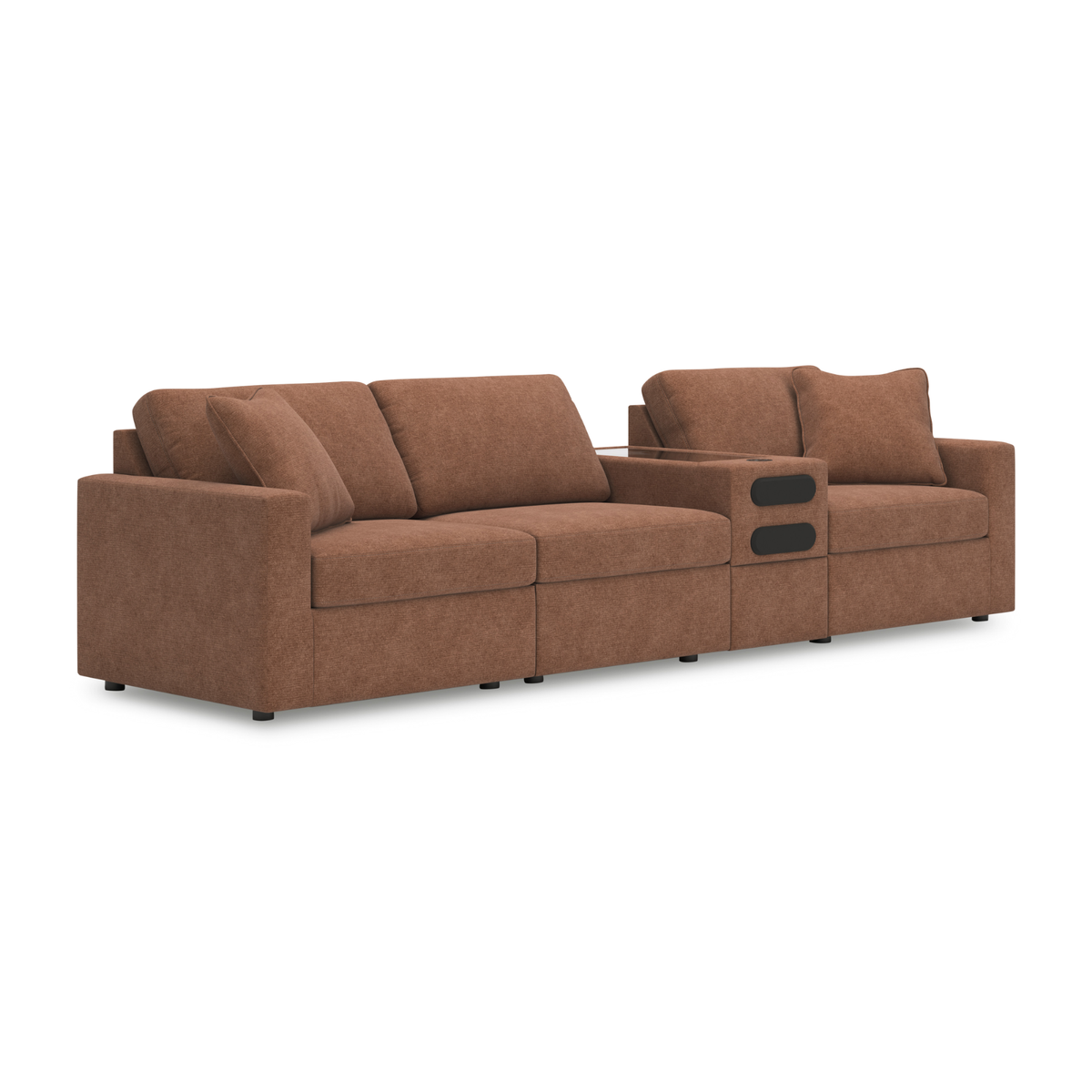 Ashley Modmax 4-Piece Sectional with Audio Console