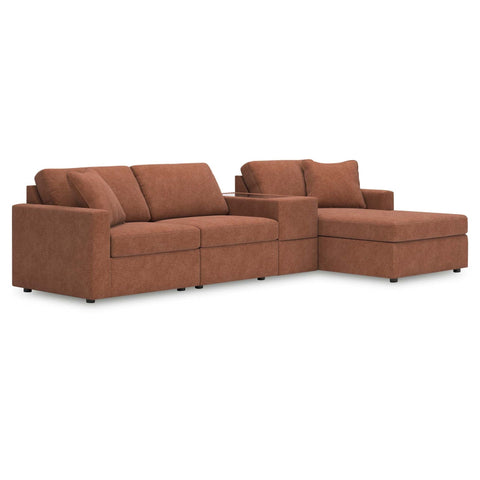 Ashley Modmax 4-Piece Sectional with Chaise and Storage Console