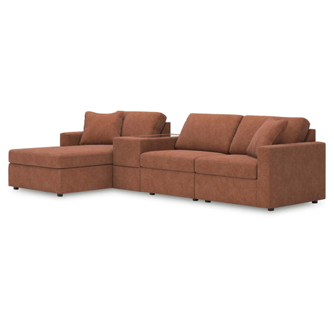 Ashley Modmax 4-Piece Sectional with Chaise and Storage Console