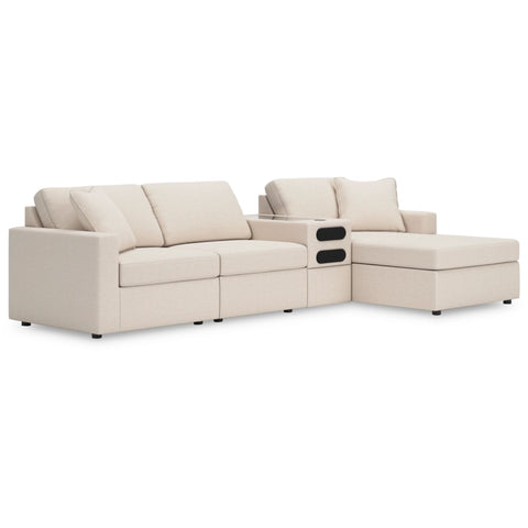 Ashley Modmax 4-Piece Sectional with Chaise and Audio Console