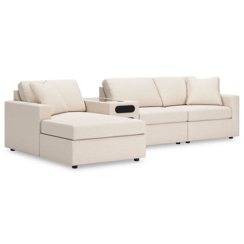 Ashley Modmax 4-Piece Sectional with Chaise and Audio Console