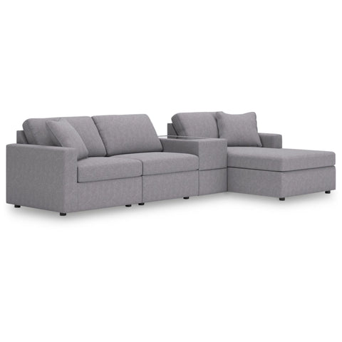 Ashley Modmax 4-Piece Sectional with Chaise and Storage Console