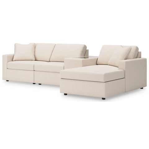 Ashley Modmax 4-Piece Sectional with Chaise and Storage Console