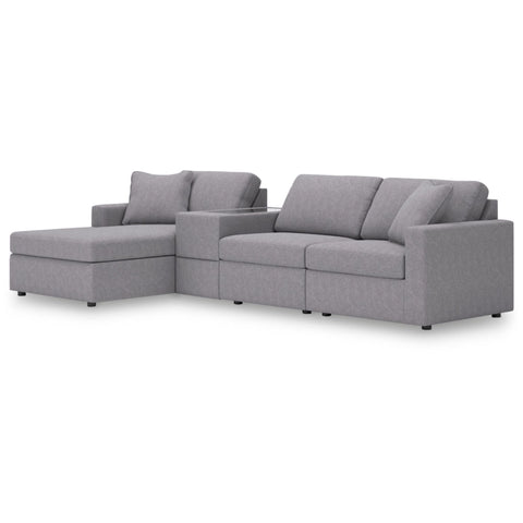 Ashley Modmax 4-Piece Sectional with Chaise and Storage Console