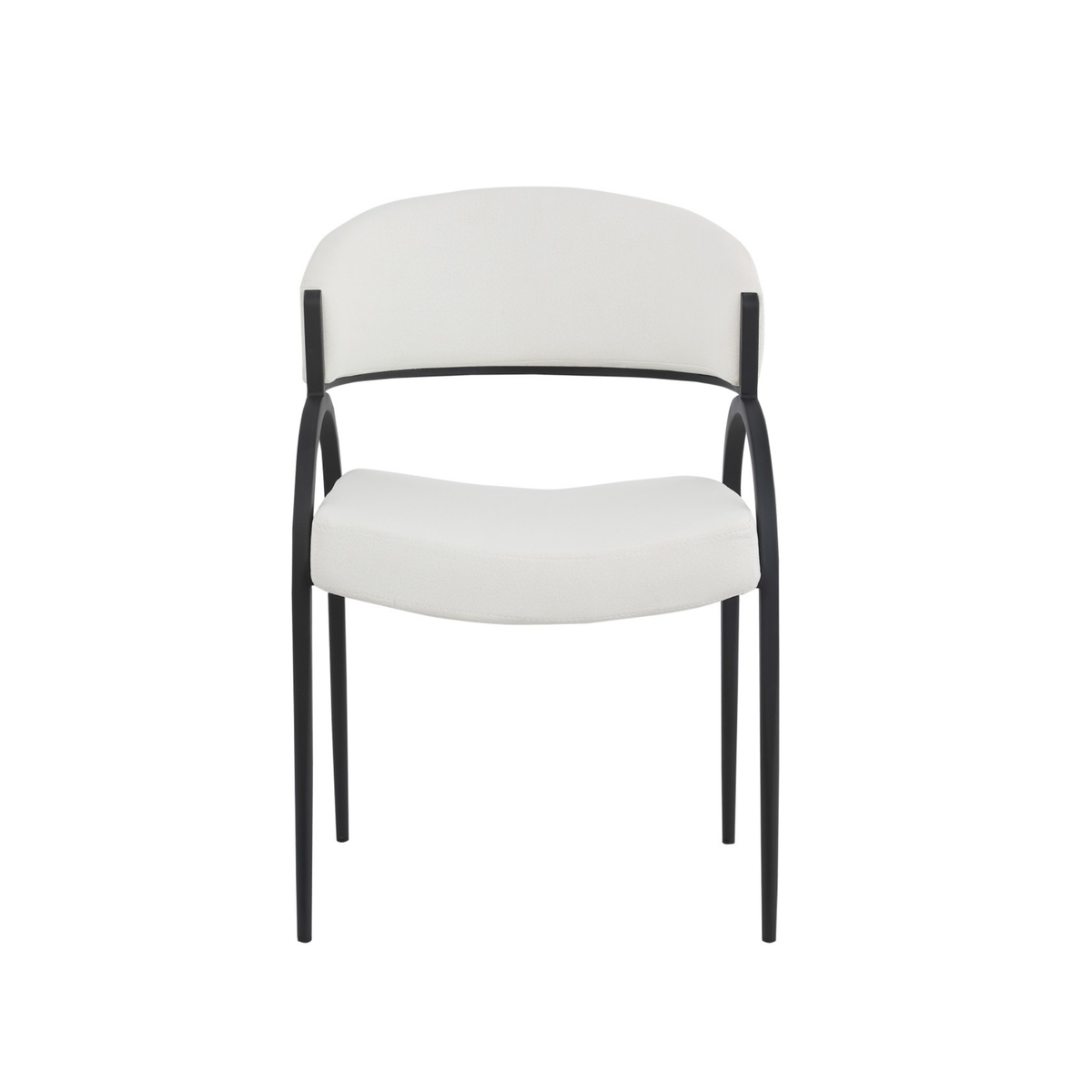 93112- Dining Chair, Set Of 2 ,in Cream /Black
