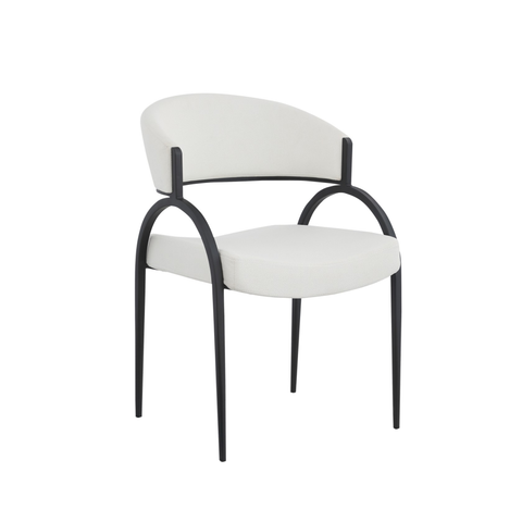 93112- Dining Chair, Set Of 2 ,in Cream /Black