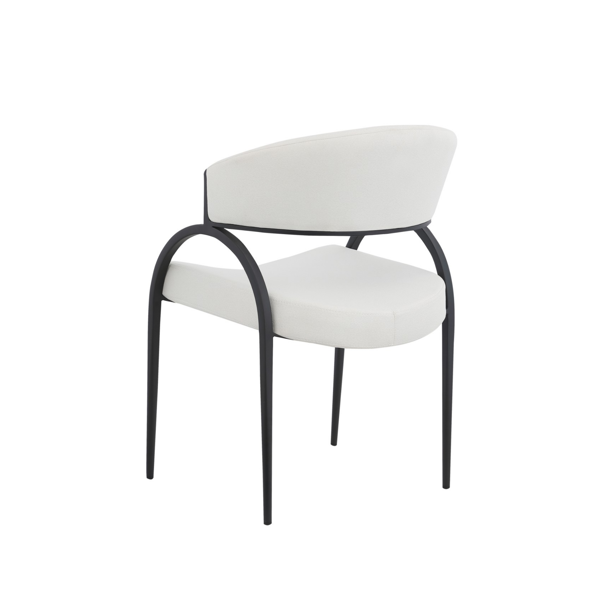 93112- Dining Chair, Set Of 2 ,in Cream /Black