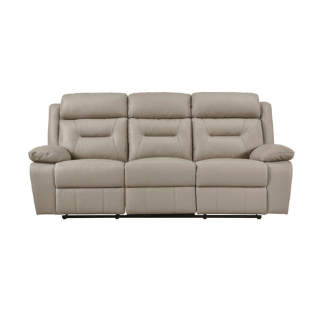 Laconia Leather Sofa and Loveseat Set in Latte 9629LTE