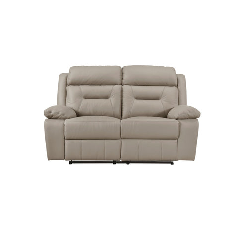 Laconia Leather Sofa and Loveseat Set in Latte 9629LTE