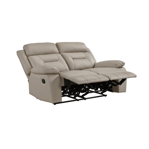 Laconia Leather Sofa and Loveseat Set in Latte 9629LTE