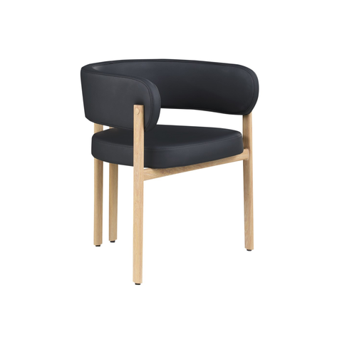 98222- Dining Chair, Set Of 2 in Balck Oak