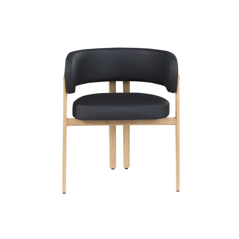 98222- Dining Chair, Set Of 2 in Balck Oak