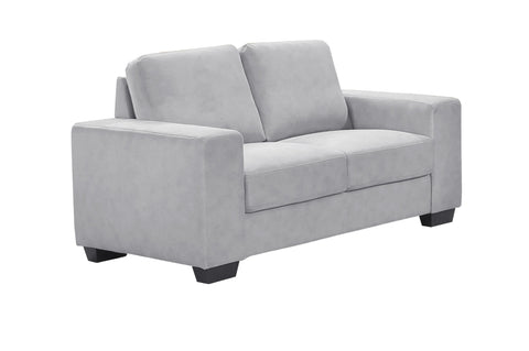 Renoux Loveseat Light Grey Chenille