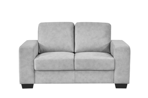 Renoux Loveseat Light Grey Chenille