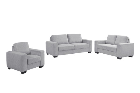 Renoux Light Grey Sofa Set Light Grey