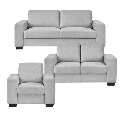 Renoux Light Grey Sofa Set Light Grey