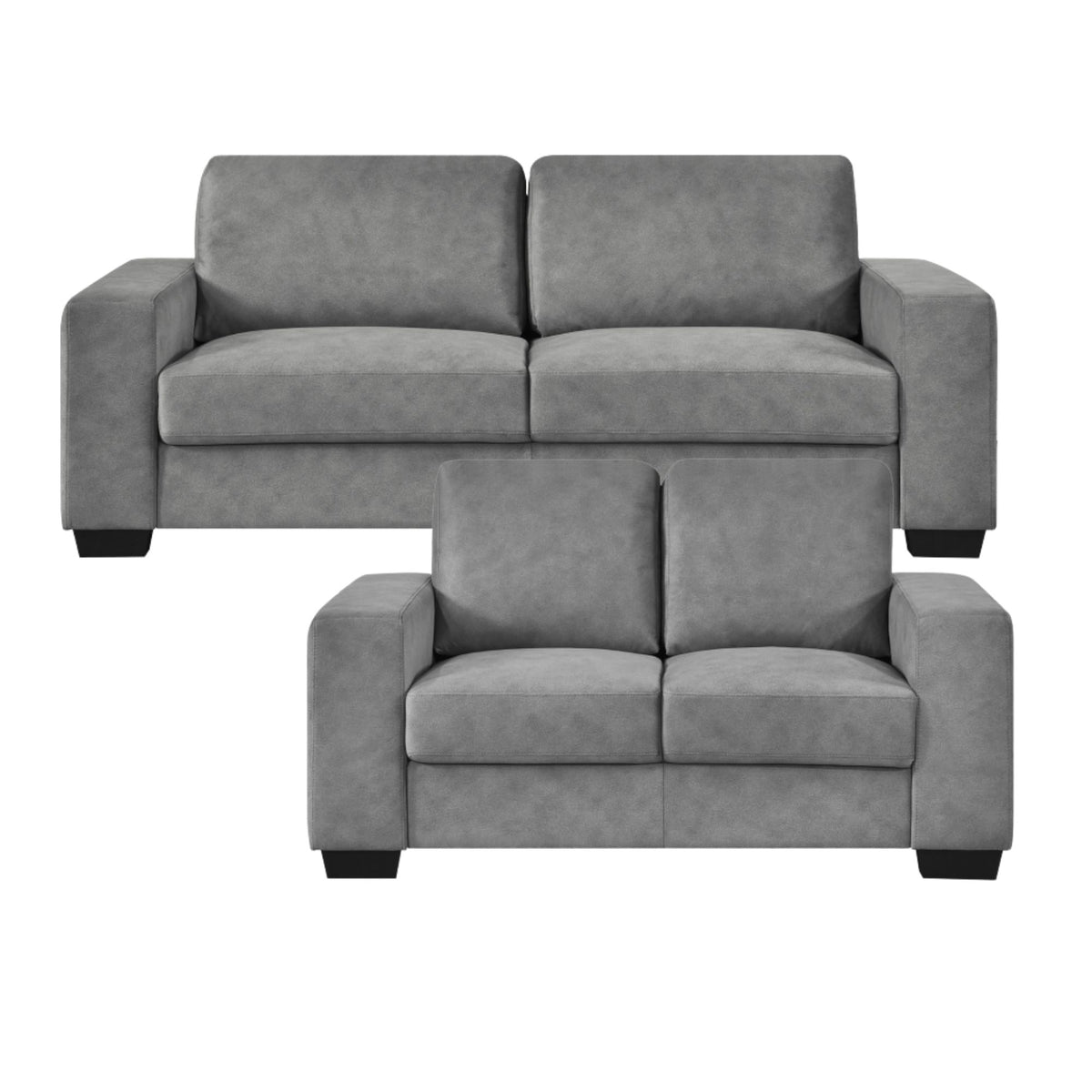 Renoux Light Grey Sofa Set Grey