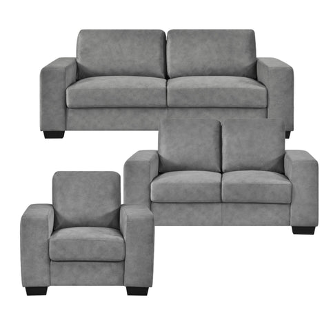 Renoux Light Grey Sofa Set Grey