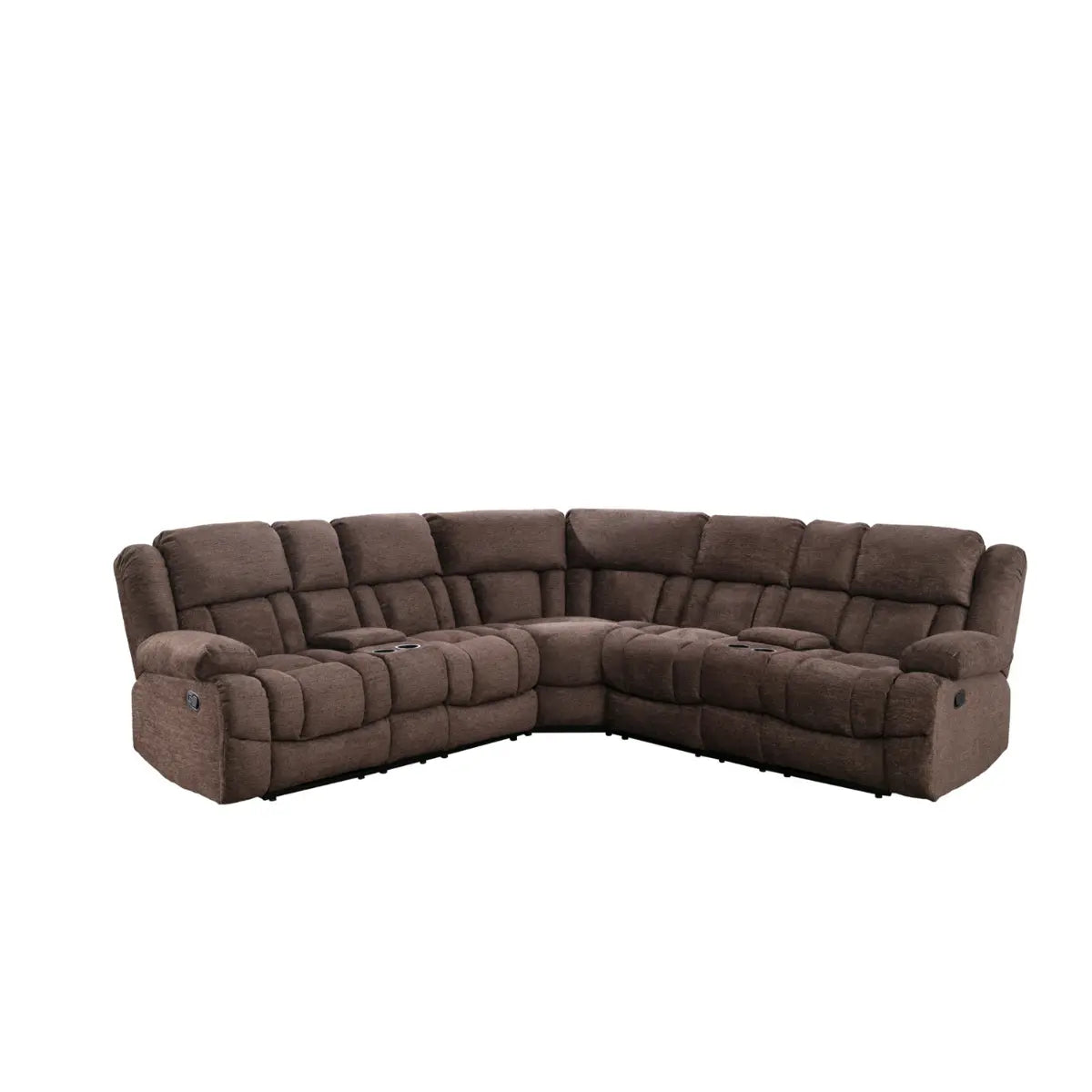 Presley Modular Reclining Sectional 99928BRWSS Mazin