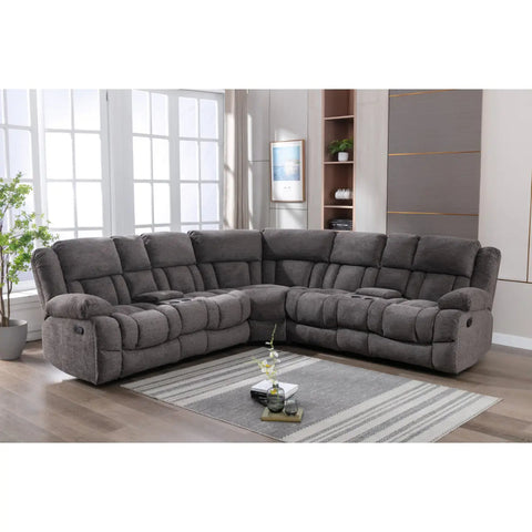 Presley Modular Reclining Sectional 99928GRYSS Mazin