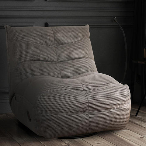 Ava Monaco Fabric Recliner Grey