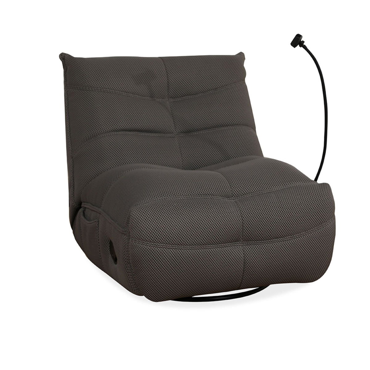Ava Monaco Fabric Recliner Grey