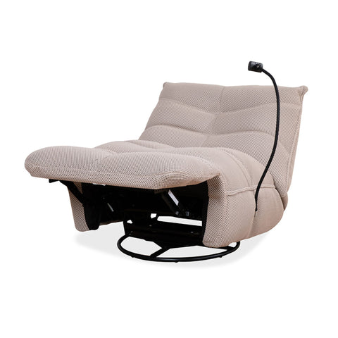 Ava Monaco Fabric Recliner Beige