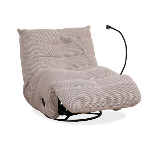 Ava Monaco Fabric Recliner Beige