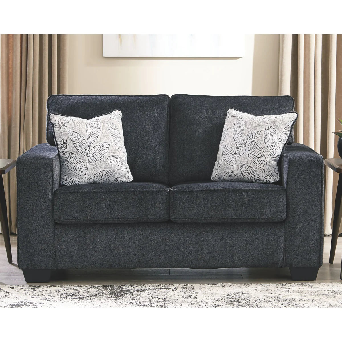 Altari Fabric Loveseat in Slate