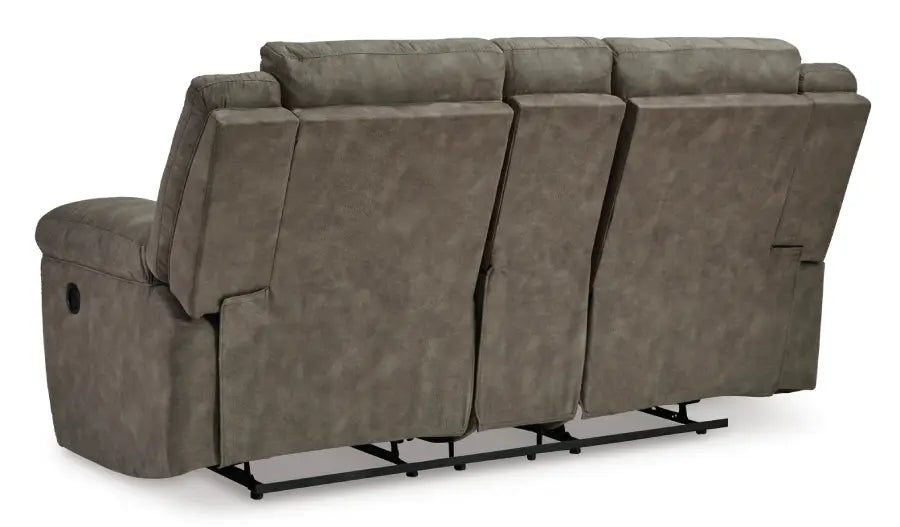 Ashley Reclining LoveSeat with console Brown | Mai Furniture