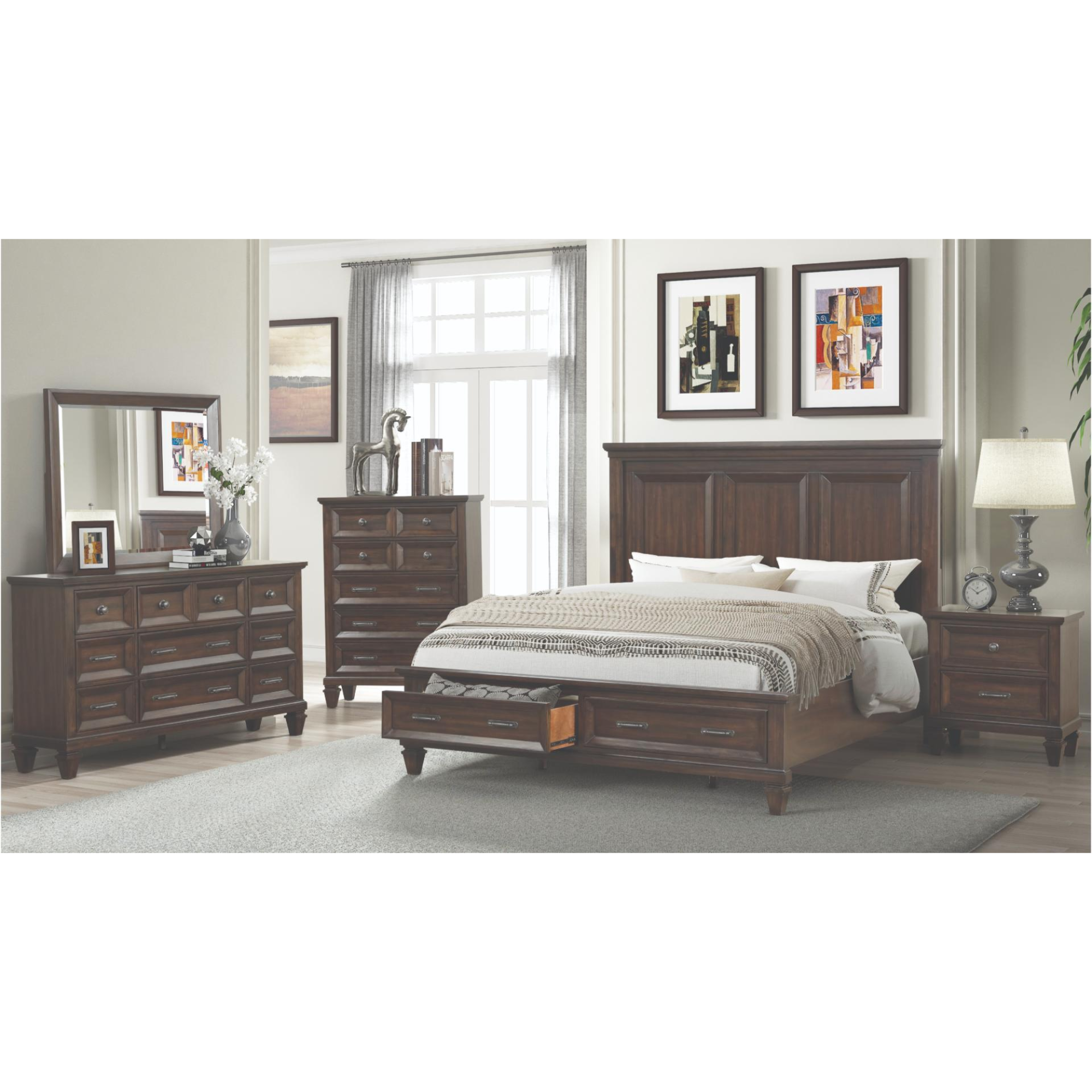 Hamilton Bedroom Set in Walnut.