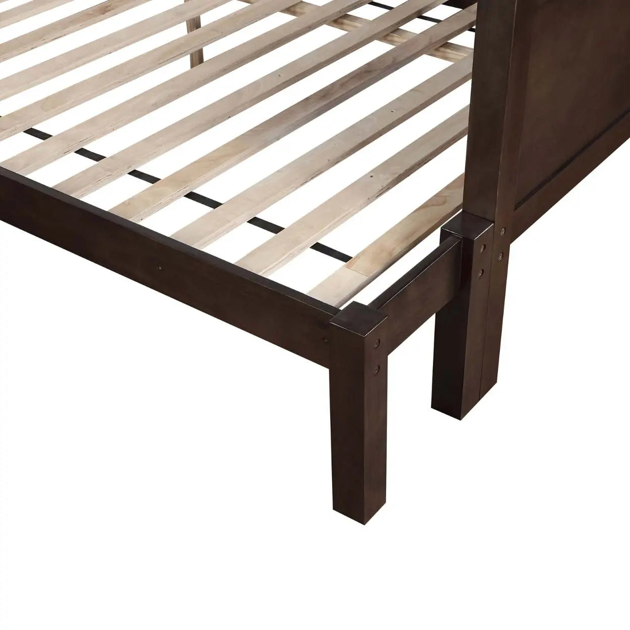 Shaw Twin-Full Bunk Bed in Dark Brown Mazin