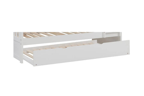 Galen Twin Over Twin Bunkbed in White B2053FFW Mazin