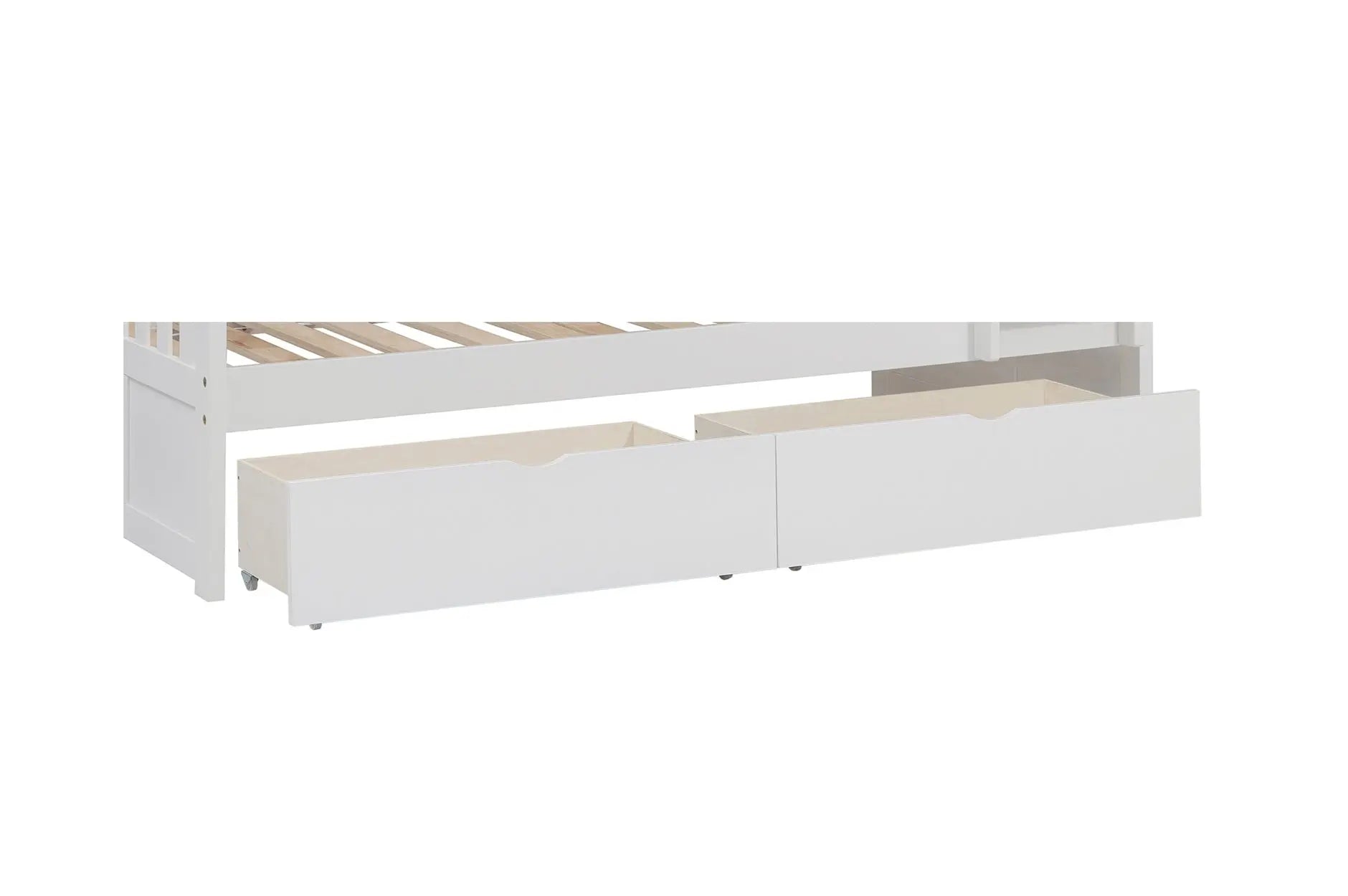 Galen Twin Over Twin Bunkbed in White B2053FFW Mazin