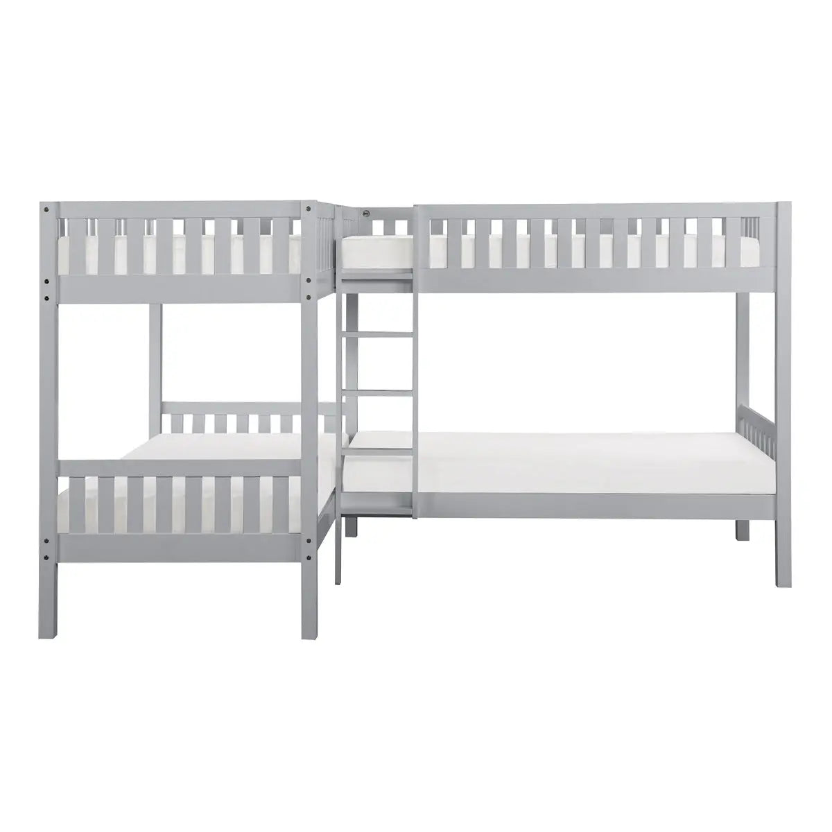 Orion Corner Bunk Bed in Grey Mazin