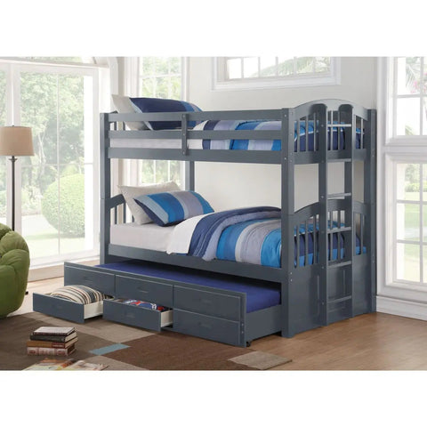 Triple Bunk Bed with Trundle B1841 International Furniture
