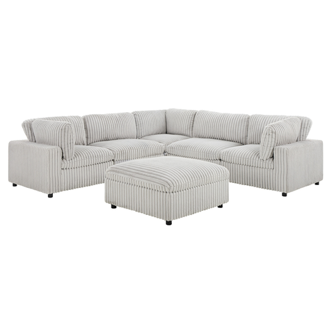 Colton Modular Sectional – Mink Fabric