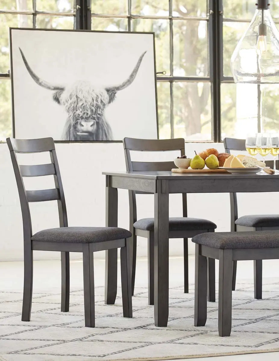  Bridson 6Pc Dining Set in Grey | Signature Design by Ashley