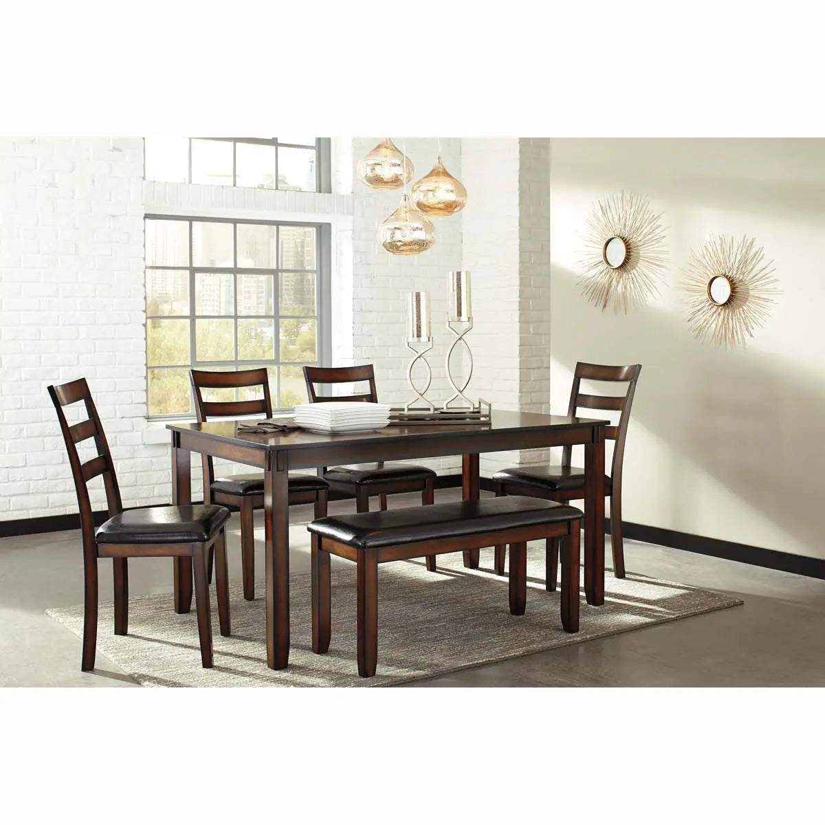 Coviar 6Pc Dining Set in Brown | Signature Design by Ashley