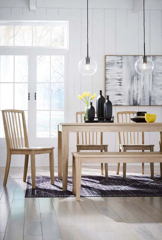  Gleanville 6Pc Dining Set in Light Brown | Signature Design by Ashley