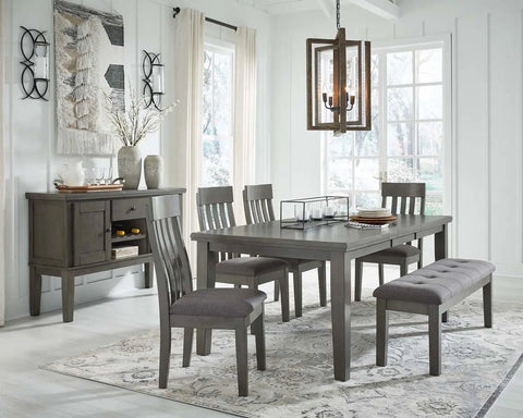  Hallanden 6Pc Dining Set in Grey D589 | Signature Design by Ashley
