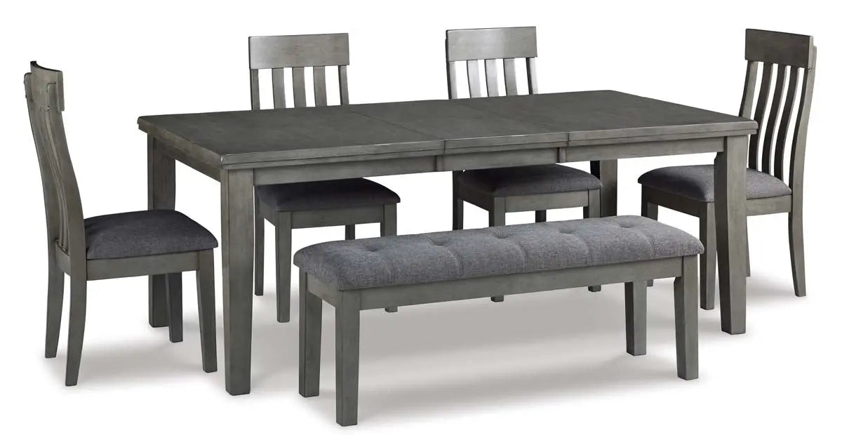  Hallanden 6Pc Dining Set in Grey D589 | Signature Design by Ashley