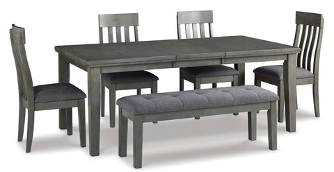  Hallanden 6Pc Dining Set in Grey D589 | Signature Design by Ashley