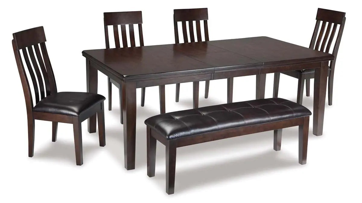  Haddigan 6Pc Dining Set in Dark Brown D596 | Signature Design by Ashley