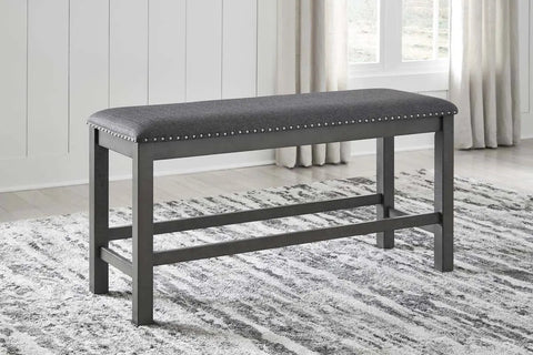  Myshanna Counter Height 6Pc Dining Set in Grey | Signature Design by Ashley
