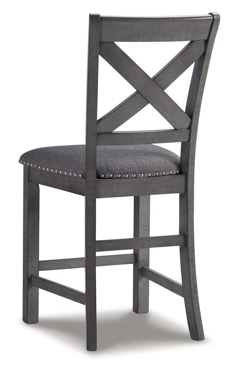  Myshanna Counter Height 6Pc Dining Set in Grey | Signature Design by Ashley