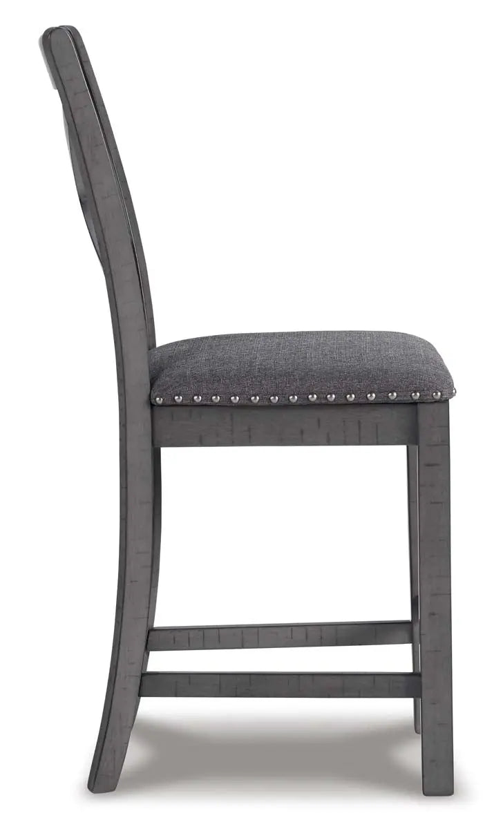  Myshanna Counter Height 6Pc Dining Set in Grey | Signature Design by Ashley